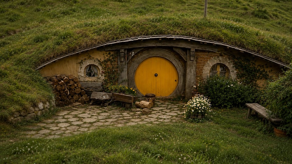 This is what the door looks like to someone trying to get in.