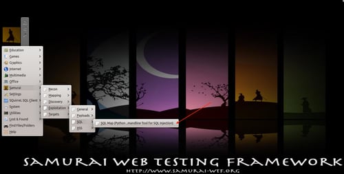 SQLMap Samurai WTF example