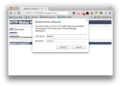 Basic Authentication login prompt for Tomcat Manager