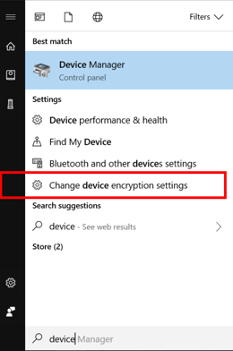Start -> type Device