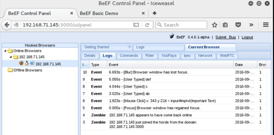 log page copy