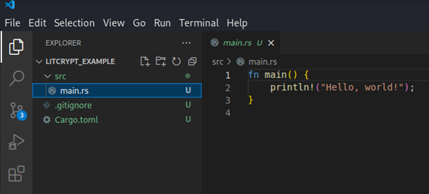 Opening the project with VS Code