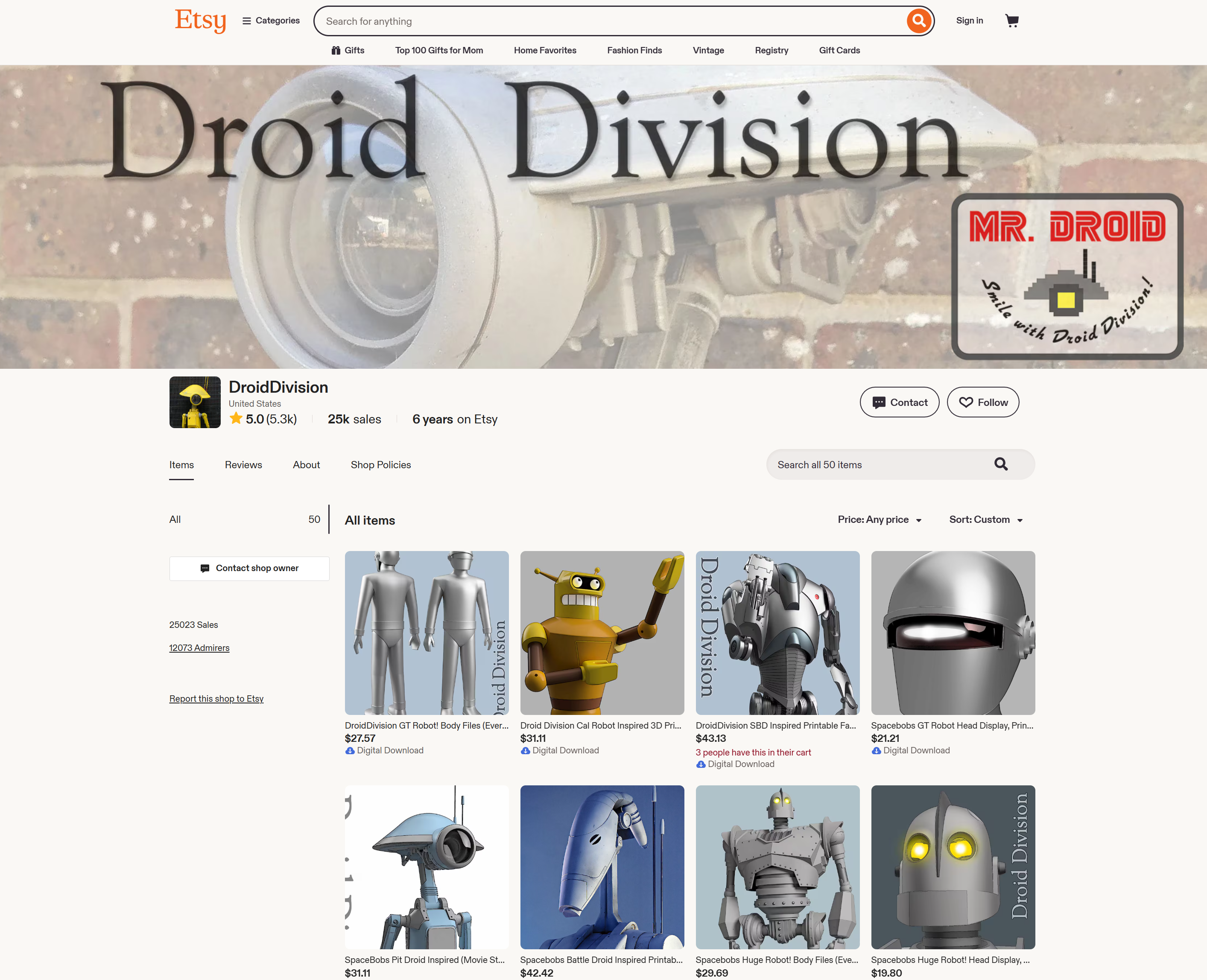Droid Division on Etsy, check them out!