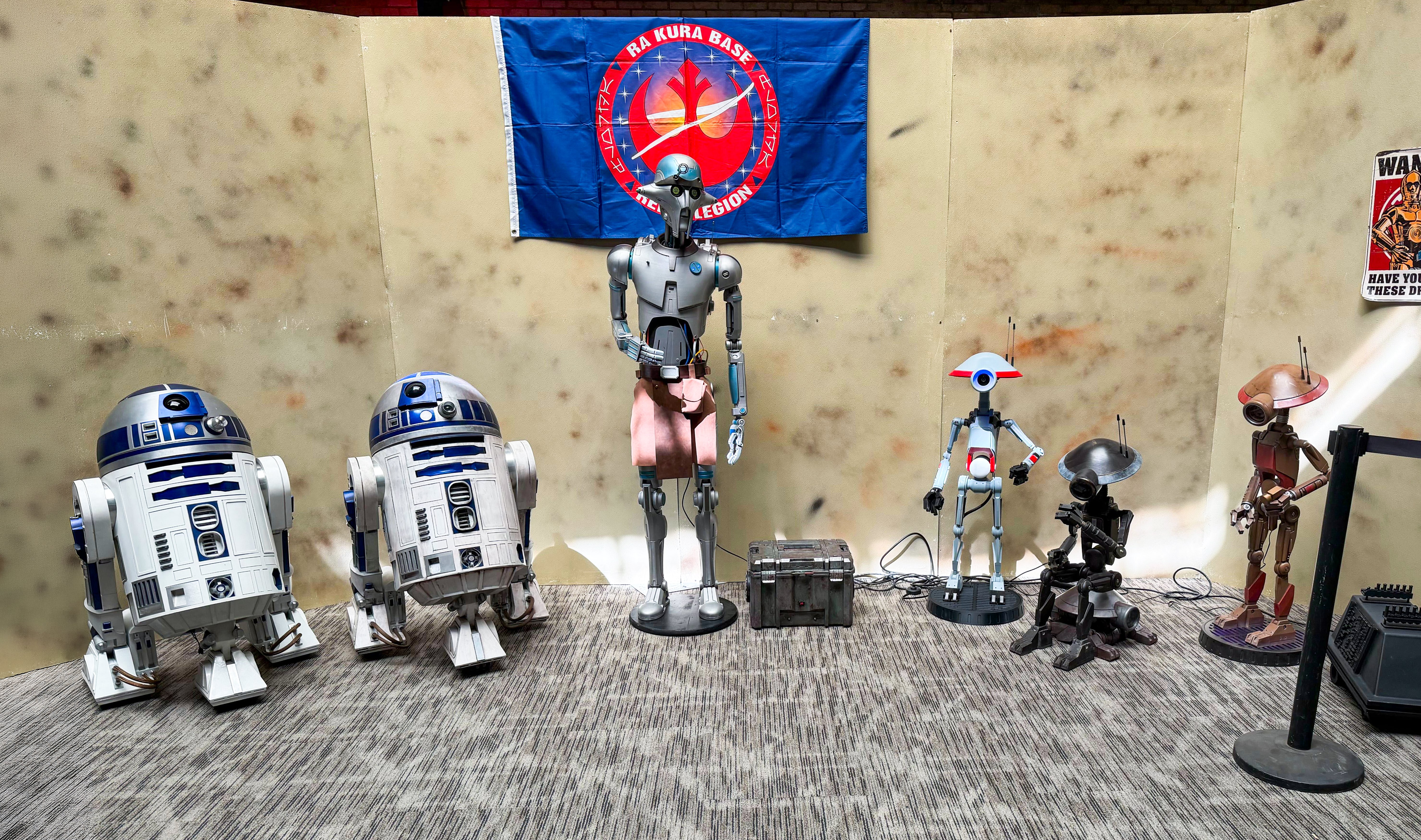 The full droid lineup at Orlando Maker Faire