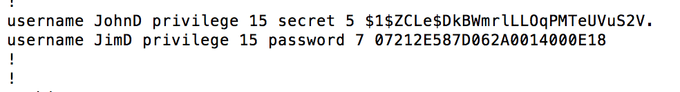 Reversing Type 7 Cisco Passwords