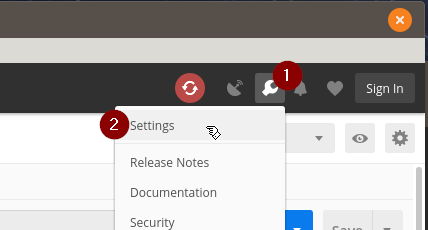 Opening the Postman Settings pane