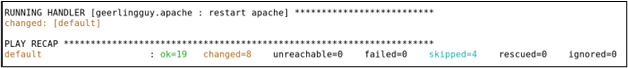 Successful Vagrant provisioning output
