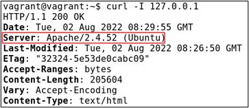 Curl output showing HTTP headers without security headers
