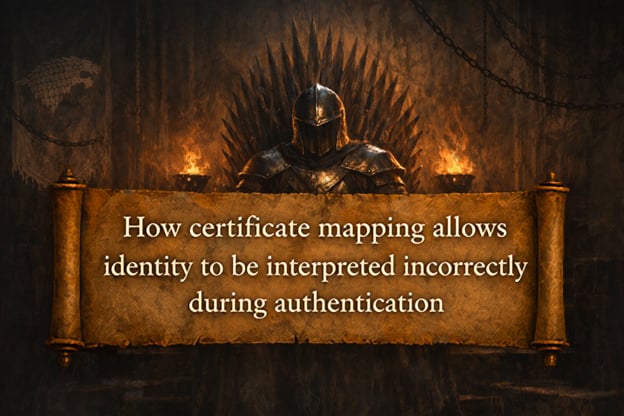 How certificate mapping allows identity to be interpreted incorrectly during authentication