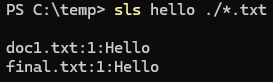 PowerShell Select-String output