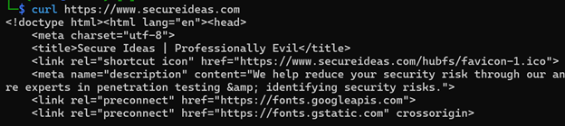 Linux curl output